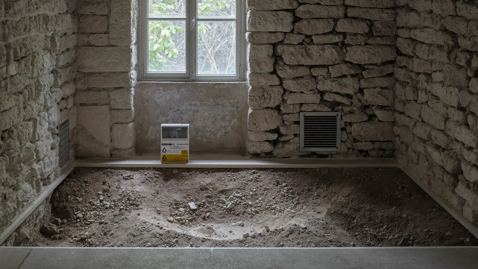 Sous-sol et rez-de-chaussée d'une maison ancienne à Pau, illustrant le risque radon